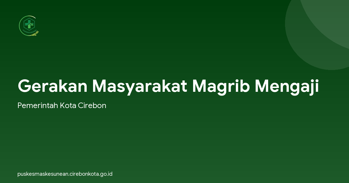 Gerakan Masyarakat Magrib Mengaji
