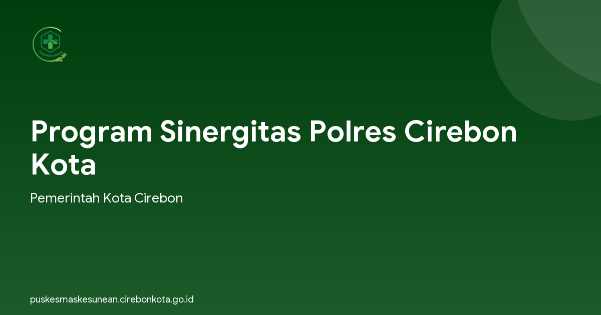 Program Sinergitas Polres Cirebon Kota
