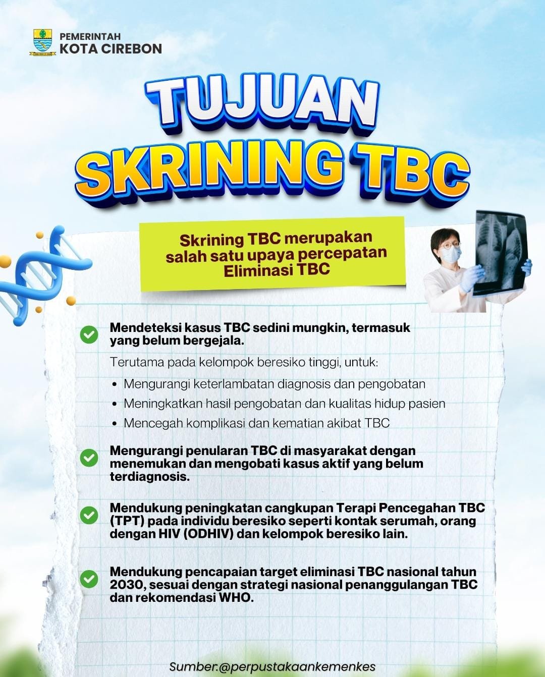 Tujuan Skrining TBC