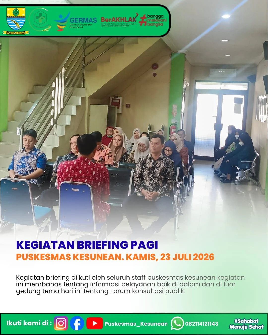 kegiatan briefing pagi